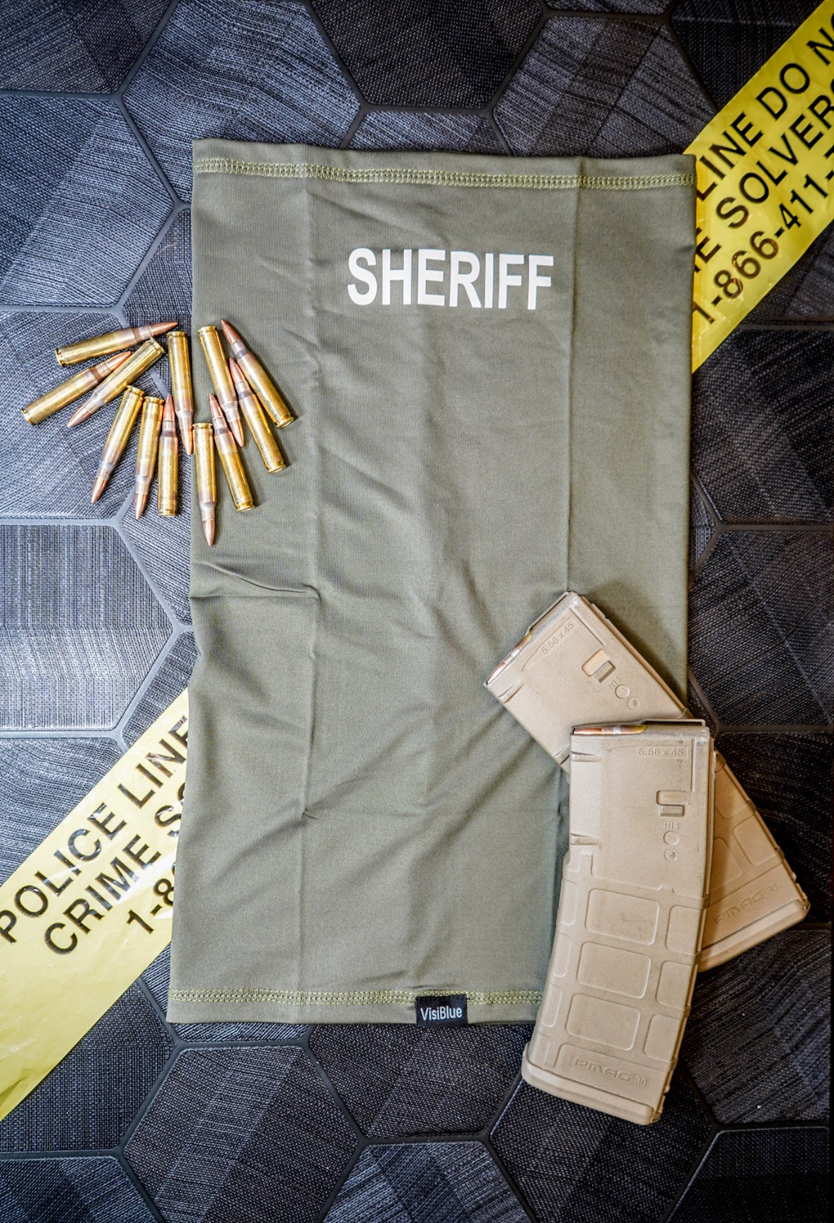 Neck Gaiter- RANGER GREEN SHERIFF
