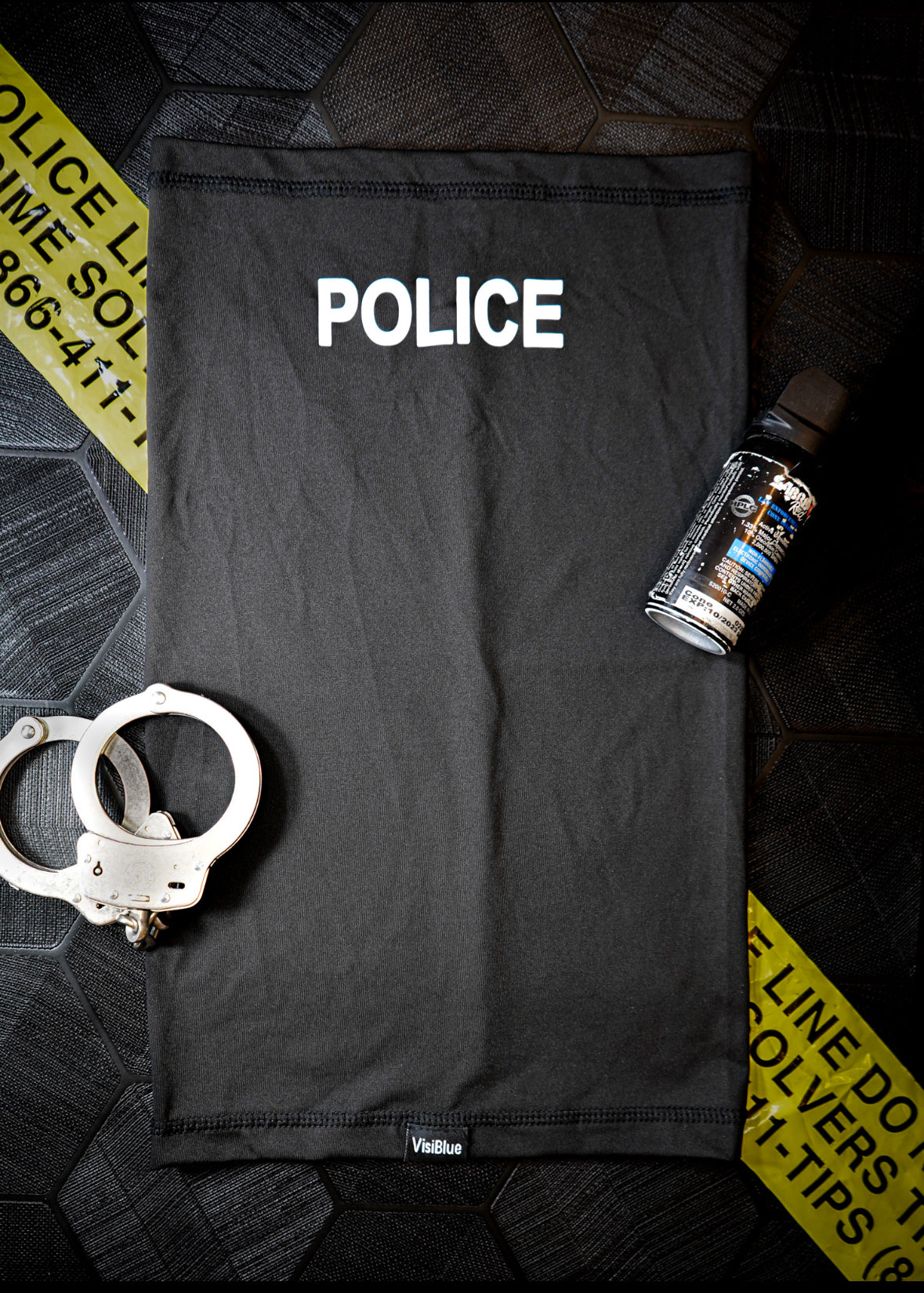 Neck Gaiter- BLACK POLICE