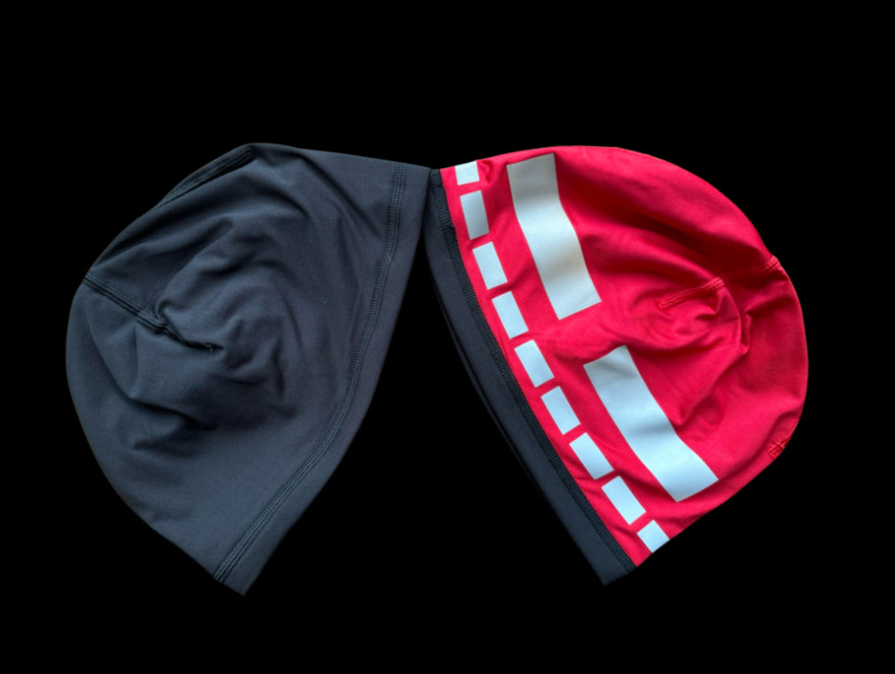 Reversible Beanie- Red No Text