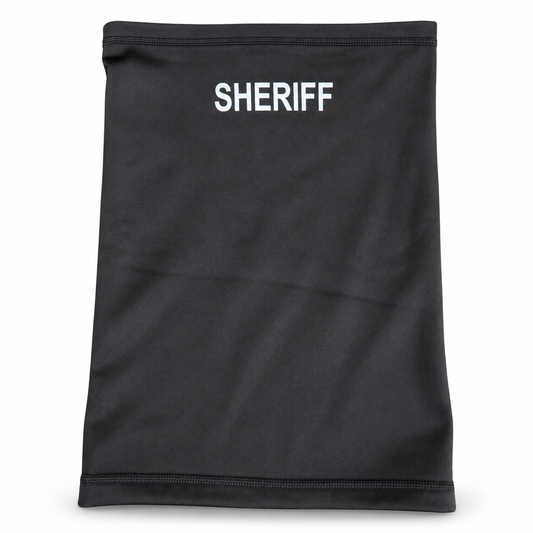 VisiBlue Black SHERIFF Neck Gaiter