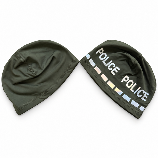 VisiBlue Green Reversible POLICE Beanie