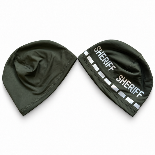 VisiBlue Green Reversible SHERIFF Beanie